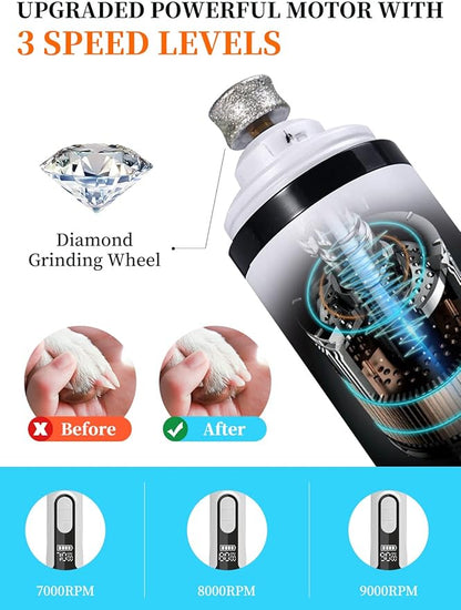 Electric Pet Nail Grinder With LED Light