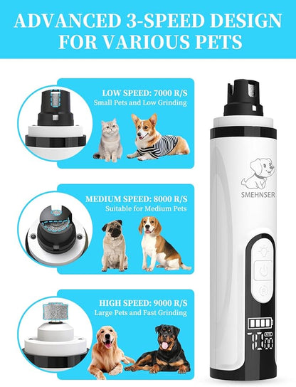 Electric Pet Nail Grinder With LED Light