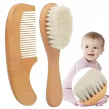 Wool Baby Wooden Brush Comb