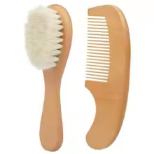 Wool Baby Wooden Brush Comb