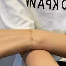 ANENJERY Small Ball Bracelet for Women