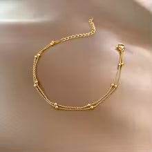 ANENJERY Small Ball Bracelet for Women
